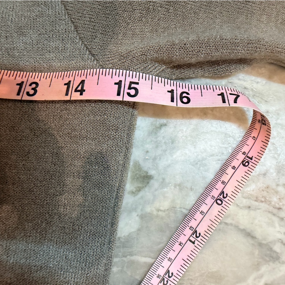 PinkBlush Taupe Knit Dress Stretch 3/4 Sleeve small - Picture 6 of 8